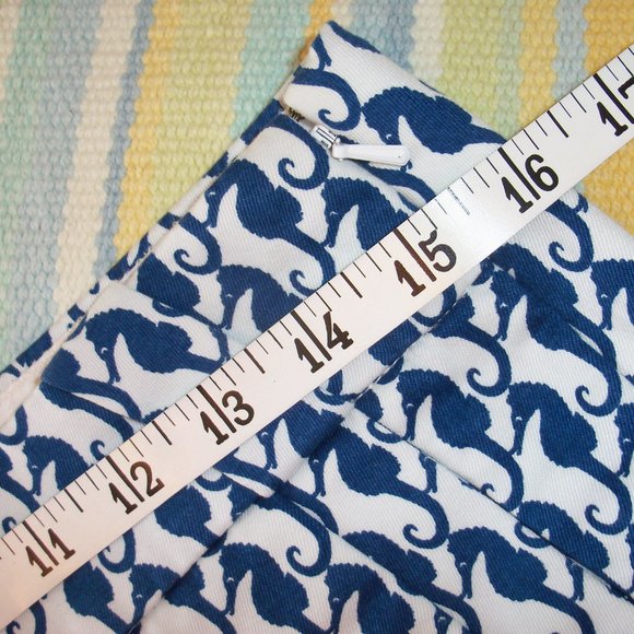J.Crew Factory White/ Blue Seahorse Chino Shorts 2 - Picture 6 of 10
